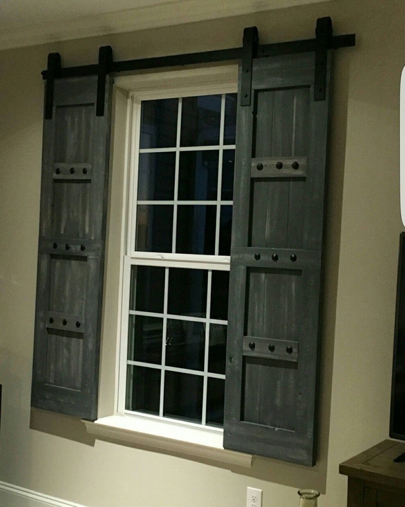 Interior Window Barn Shutters Sliding Door 50