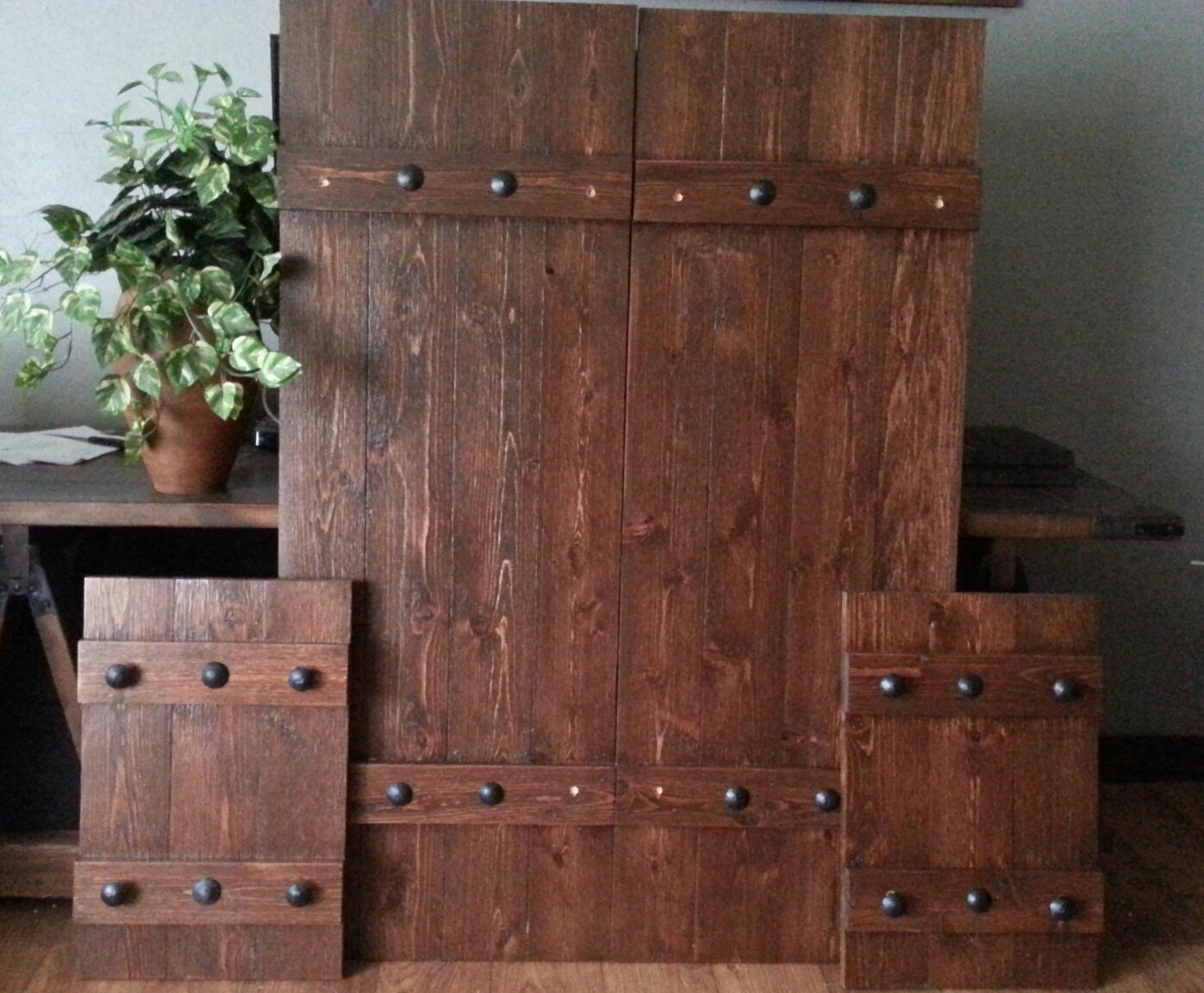 48 Rustic Wood Shutters Primitive Shutters Decorative Shutters