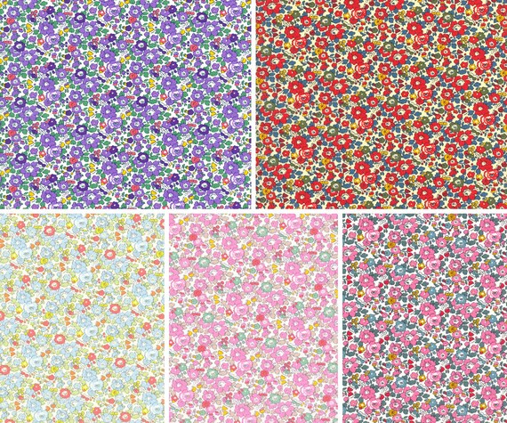 B - 100/% COTTON FABRIC JUNIPER LIBERTY TANA LAWN ALL SIZES