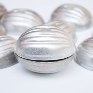 18 Vintage Soviet Nuts Cake Baking Molds, Aluminum USSR Cookie Forms for Oreshki Dessert