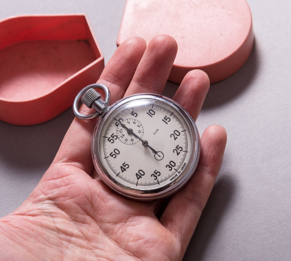 Vintage Sport Mechanical Stopwatch Chronometer Agat Made in Etsy