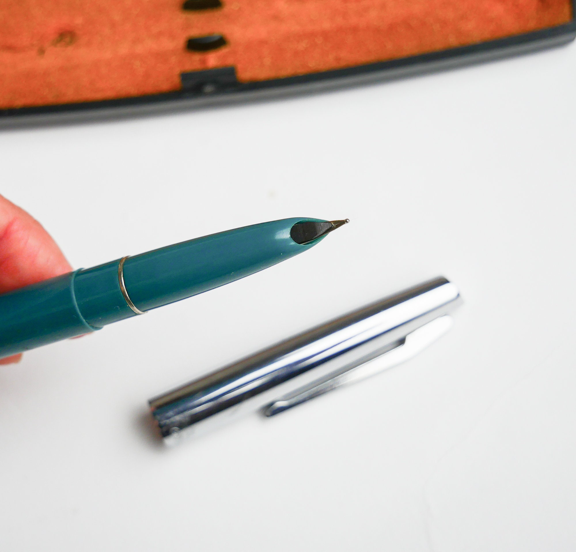 Preppy Fountain Pen, 0.3 Fine Nib Fountain Pen, Ink Pen for Writing,  Calligraphy, Drawing, Inking Fountain Pen Blue-black Ink Cartridge 