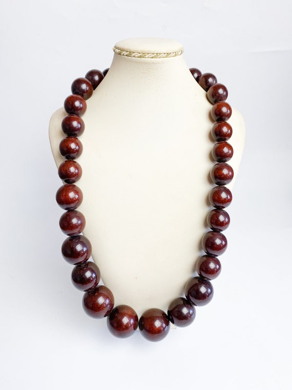 Big bead necklace for best sale sale