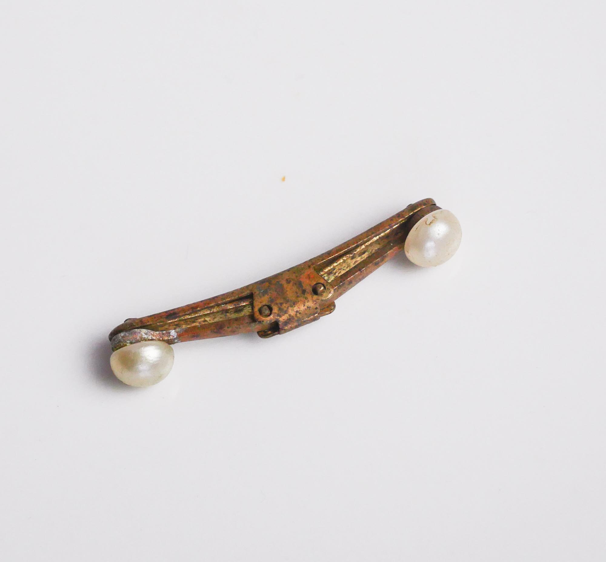 Antique collar buttons men or woman shirt accessory brass Etsy