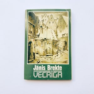 Lotto di 18 cartoline d'epoca, foto d'epoca e d'epoca della vecchia città di Riga, Lettonia, 1981, Janis Brekte Vecriga