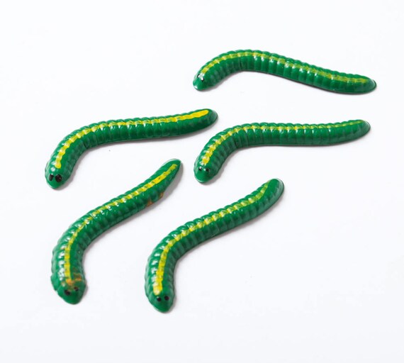 green caterpillar toy