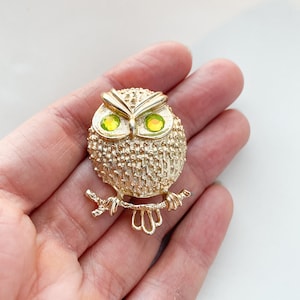 Sarah coventry owl brooch - Etsy 日本