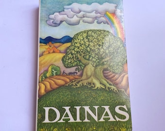 Libro di canzoni popolari lettoni vintage di Dainas Krišjānis Barons 1990