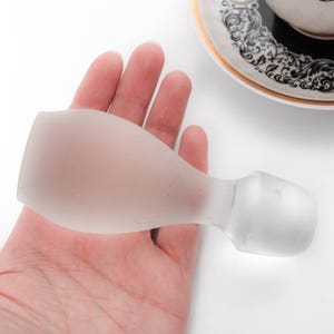 Vintage Antique Matte Glass Stopper for carafe (Art.ST018)