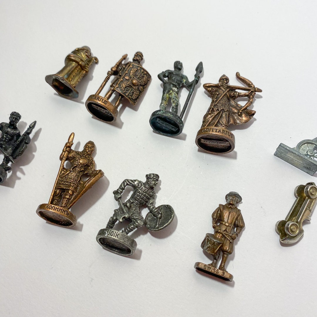 Figurines publicitaires - Lot de 10 soldats Kinder Metal