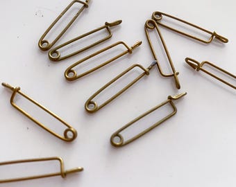 Conector cruz con strass dorado, 16 x 11 mm, set de 2 unidad
