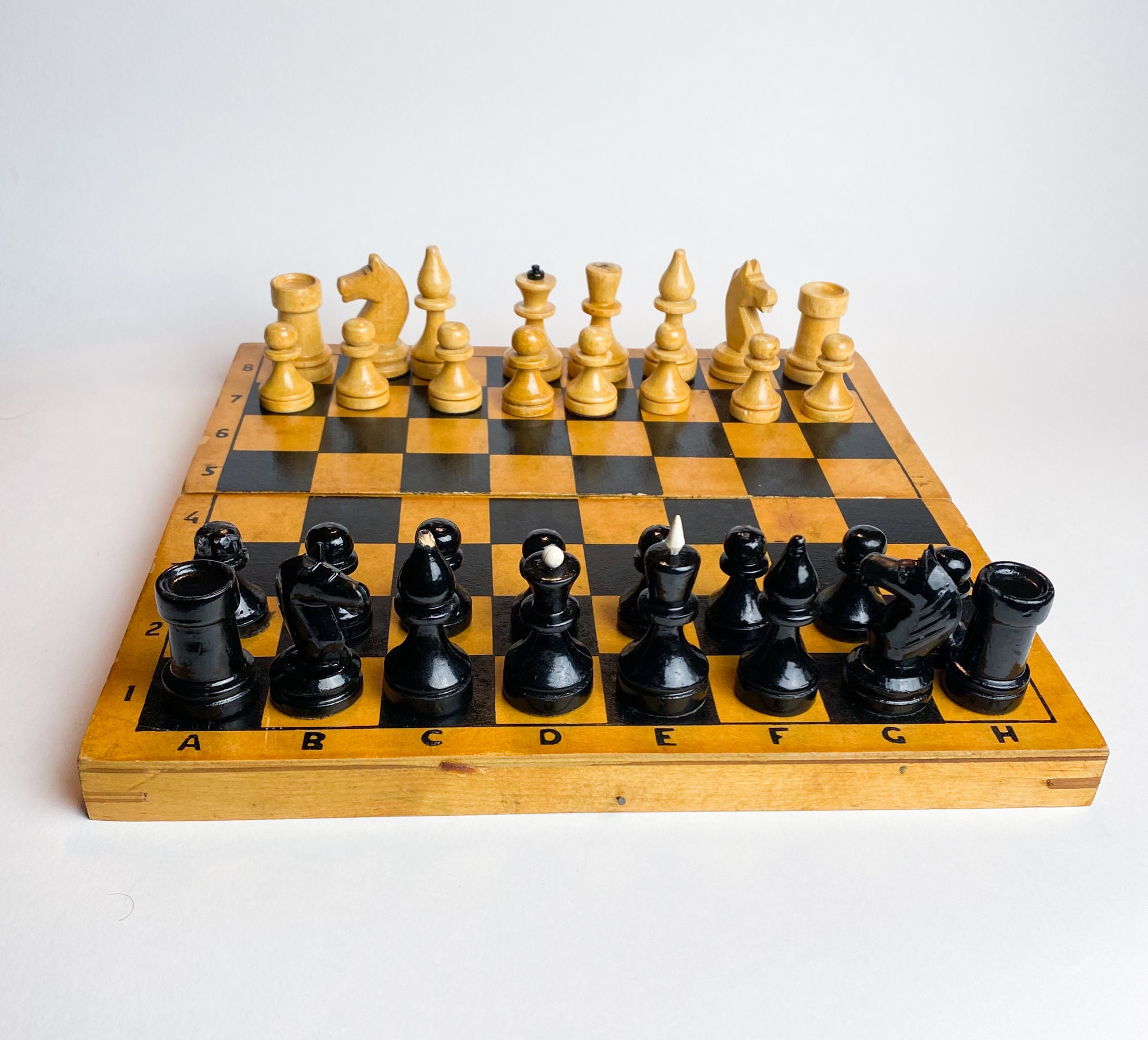 1920's German Collectors' Chess Pieces Only Staunton Set- Ebonywood/ B