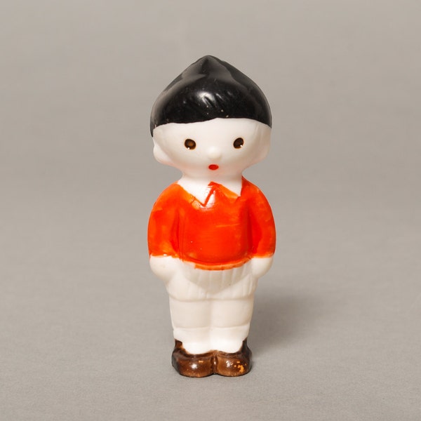 Vintage Russian Plastic Toy, the Boy from tale The Adventures of Pinocchio (RT149)
