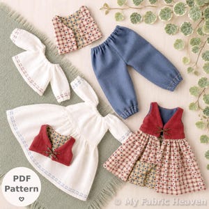 Doll Clothes Sewing Pattern Bundle, 40cm Spring Outfit Tutorials (PDF)