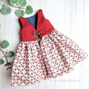 Doll Pinafore Dress Sewing Pattern Tutorial - Lined & Reversible (PDF)