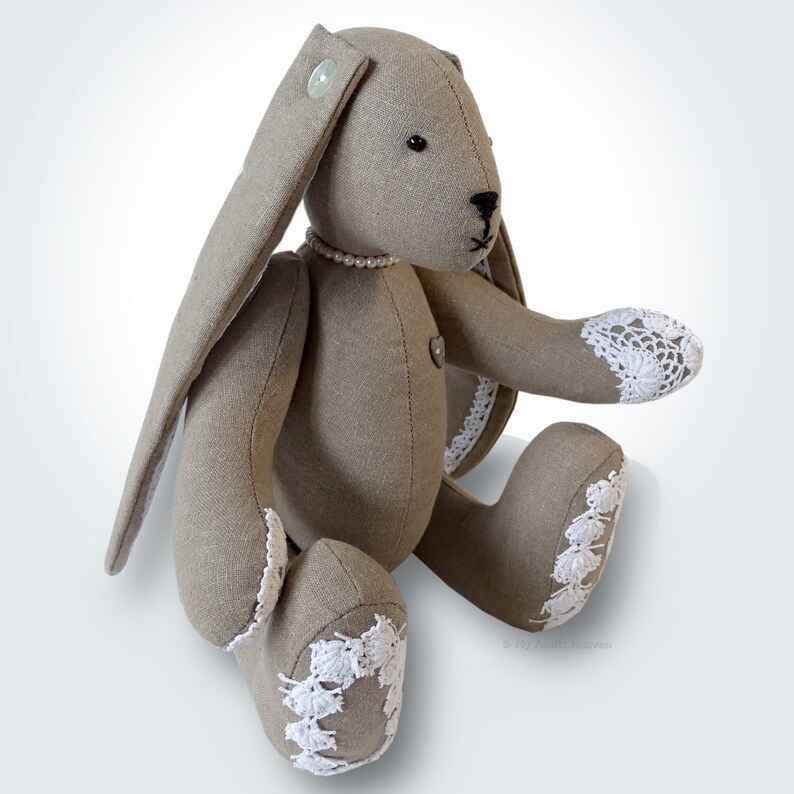 Bunny Soft Toy & Dress Sewing Pattern PDF Rabbit Plushie Etsy