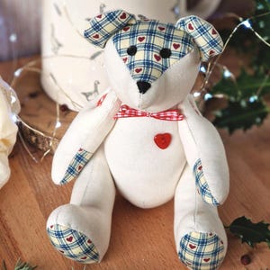 9" Teddy Bear EASY PDF Sewing Pattern, Button Jointed Limbs (Digital Download) Keepsake / Memory Bear