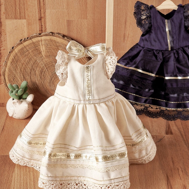 Bear or doll dress sewing pattern and photo tutorial