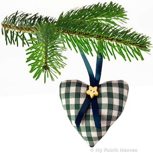 6 EASY Handmade Fabric Christmas Tree Decorations PDF Sewing PATTERN & Tutorial image 7