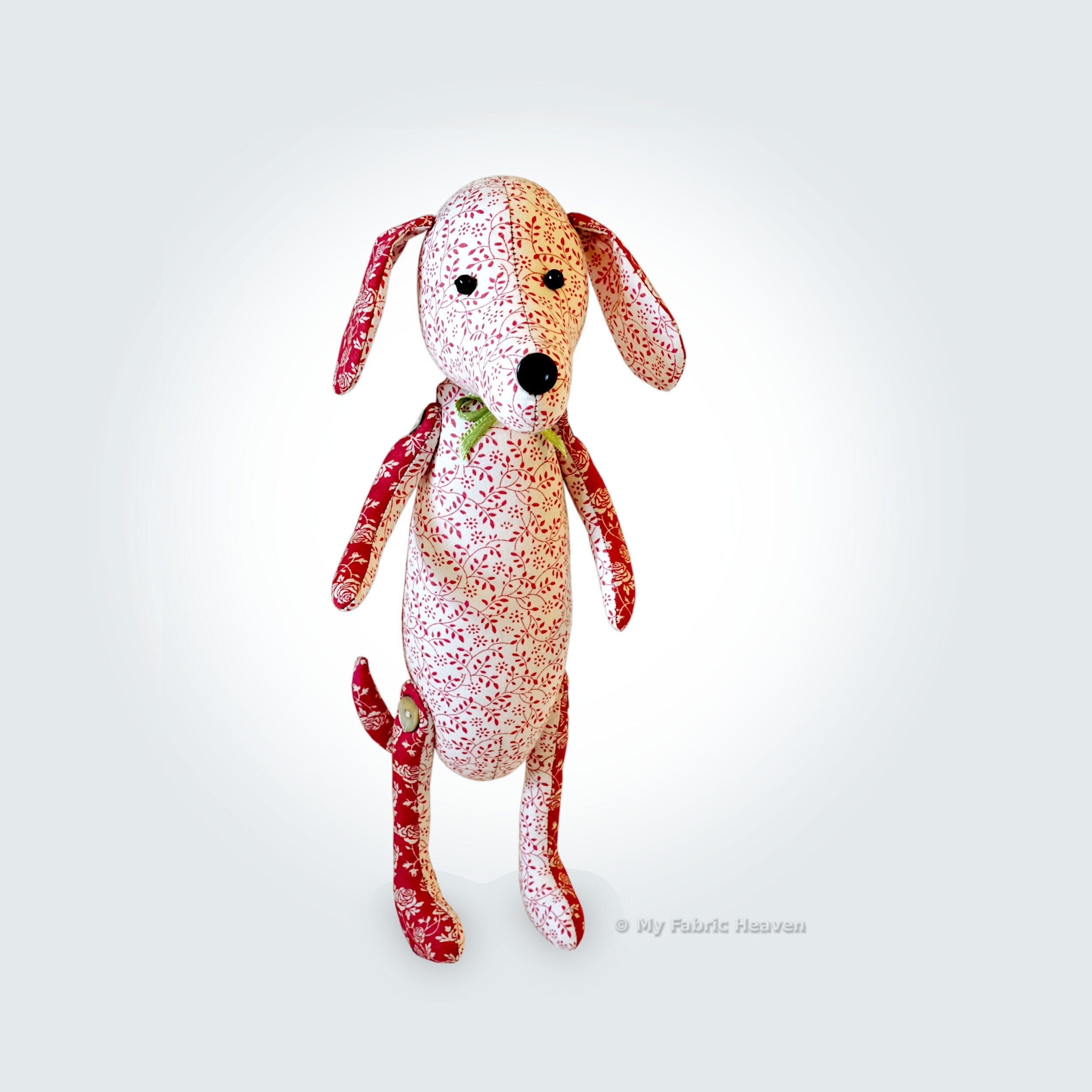 Dachshund Hound EASY PDF Sewing Pattern. Fabric Sausage Dog