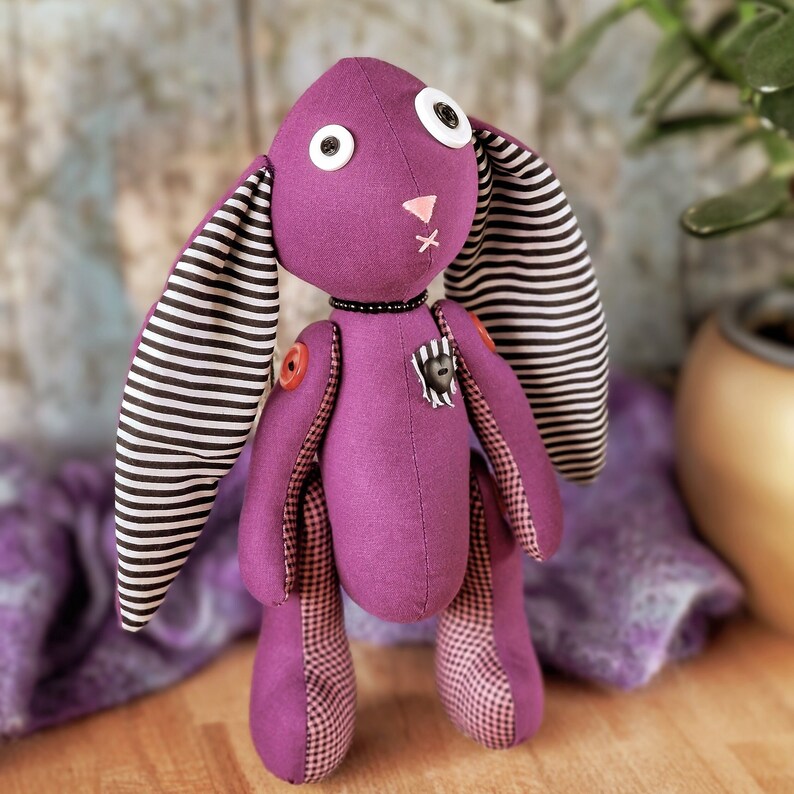 Gothic bunny, Halloween themed Sewing Pattern & photo tutorial