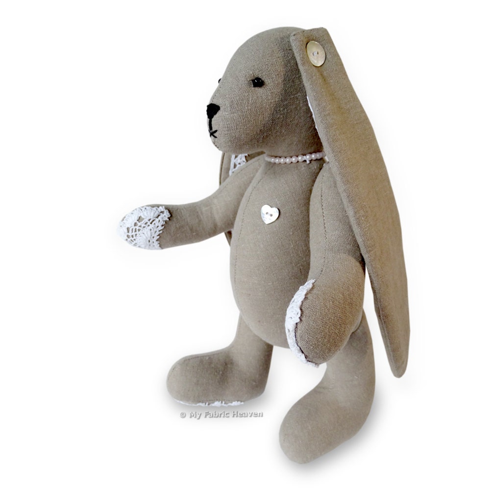 Lacy Bunny Memory Rabbit PDF Sewing PATTERN With EASY - Etsy UK