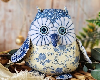 Owl Sewing Pattern, Twinkle Owl Soft Toy PDF Pattern & Photo-Tutorial, Bird Sewing Pattern, Owl Pattern, Owl Stuffie, Owl Plush, Plushie PDF