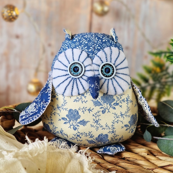 Owl Sewing Pattern, Twinkle Owl Soft Toy PDF Pattern & Photo-Tutorial, Bird Sewing Pattern, Owl Pattern, Owl Stuffie, Owl Plush, Plushie PDF