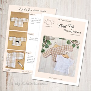 Dolls T-Shirt, Tunic top, blouse, blouse sewing pattern & photo tutorial