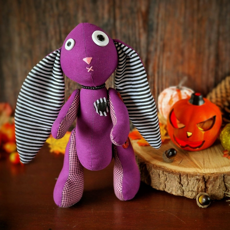 Gothic bunny, Halloween themed Sewing Pattern & photo tutorial