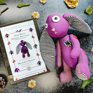Gothic bunny, Halloween themed Sewing Pattern & photo tutorial
