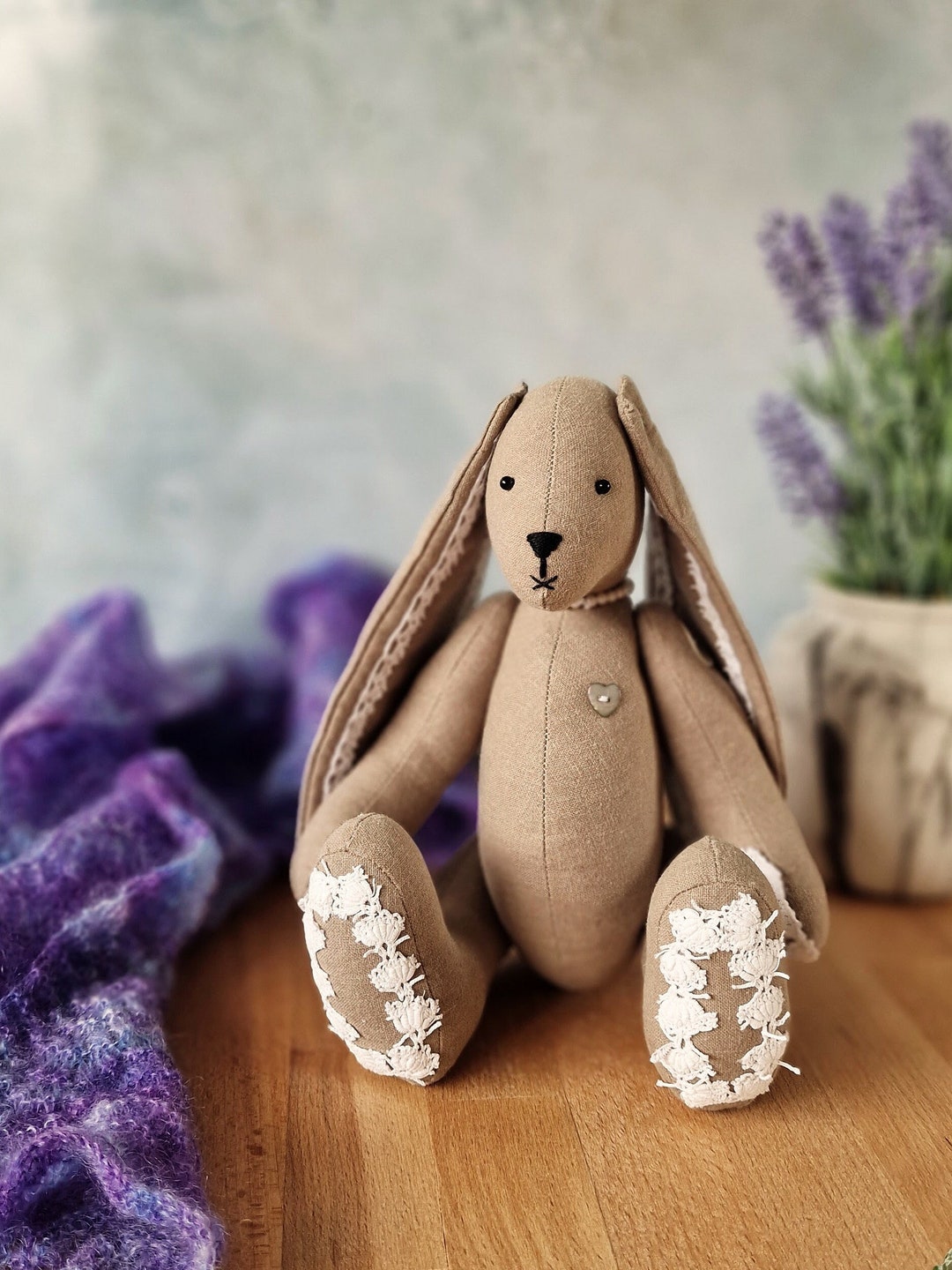 Lacy Bunny Sewing Pattern PDF Rabbit Plush Sewing Pattern - Etsy