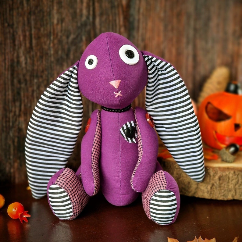 Gothic bunny, Halloween themed Sewing Pattern & photo tutorial