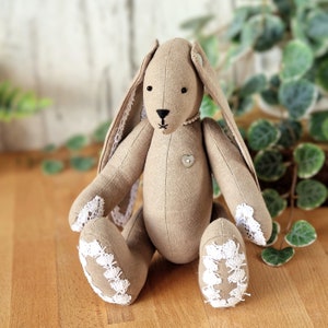 Lacy Bunny Sewing Pattern PDF, Rabbit Plush Sewing Pattern, EASY Photo ...