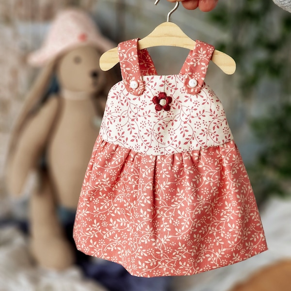 Bunny Doll Clothes Sewing Pattern Tutorial, Dress & Hat (Easy PDF) 12"