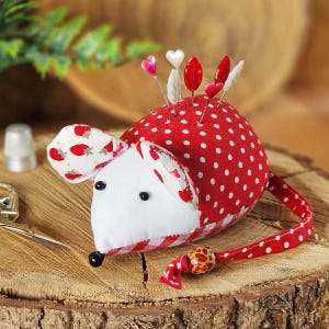 Cute Mouse Pincushion PDF Sewing PATTERN Easy To Sew Needle Minder
