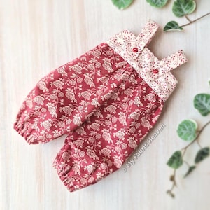 Doll Romper Dungarees PDF sewing pattern: for 40cm/16" dolls (Instant Download)