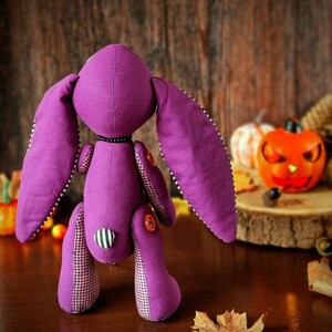 Gothic bunny, Halloween themed Sewing Pattern & photo tutorial