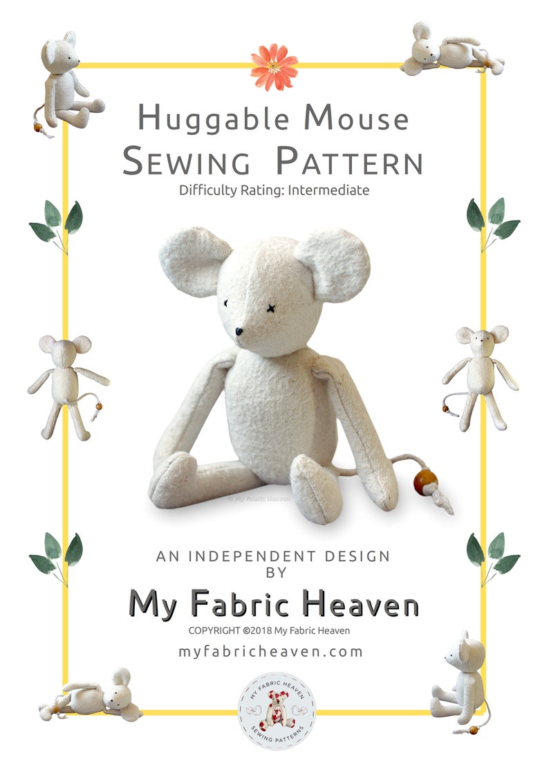 Mouse Sewing Pattern Pdf Beanie Baby Mouse Soft Toy Pattern & Etsy