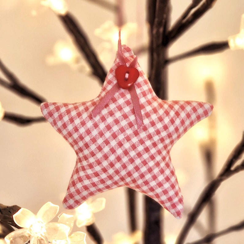 6 EASY Handmade Fabric Christmas Tree Decorations PDF Sewing PATTERN & Tutorial image 2