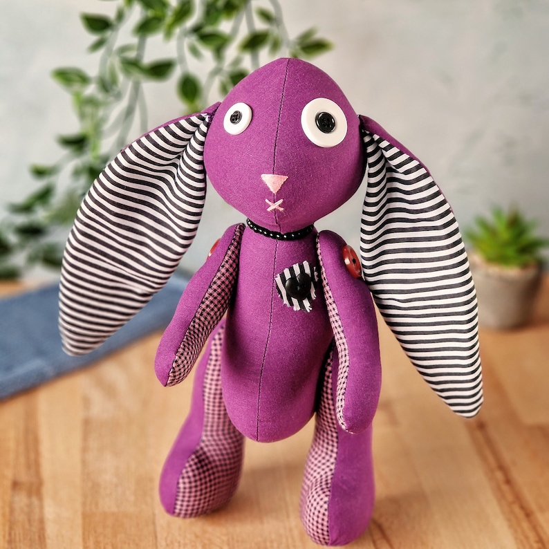 Gothic bunny, Halloween themed Sewing Pattern & photo tutorial