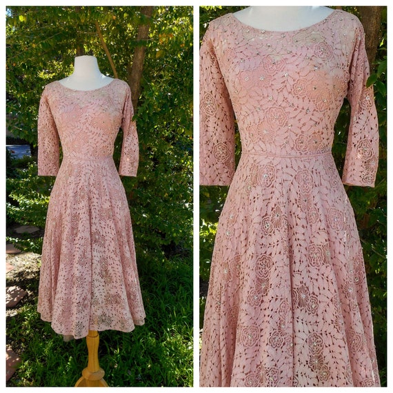 50s lace dress