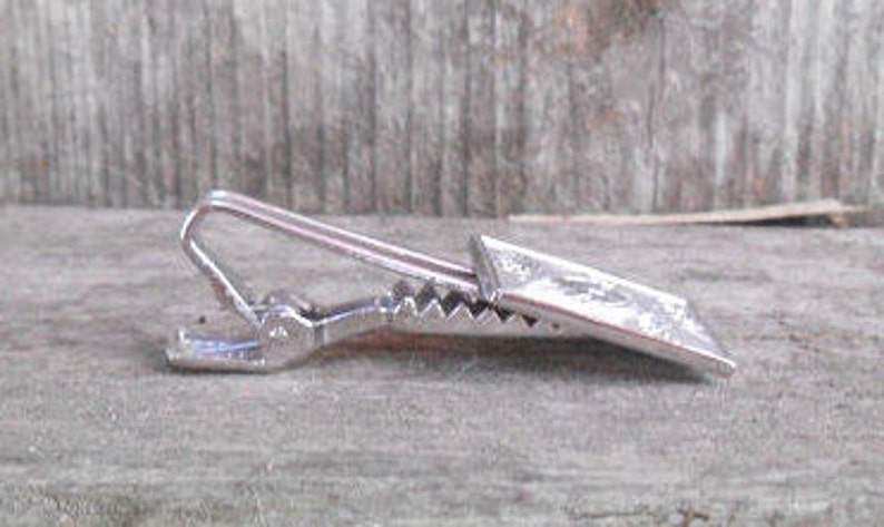 Turtle Tie Clip Silver Tone Tie Clip Turtle and Flora Tie Clasp Men/'s Accessories Tie Clasp
