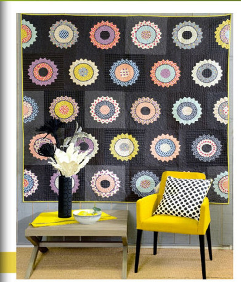 Quiltmania/'s Simply Moderne Gardenvale Quilt Kit 18100 Dresden Plate Style Jen Kingwell Gardenvale 80 x 80