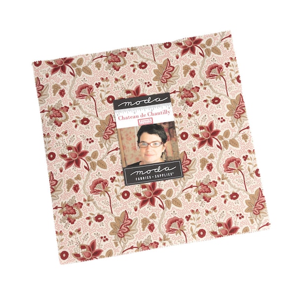 French General Chateau de Chantilly Layer Cake by Kaari Meng 100% Cotton 42 - 10 inch squares.