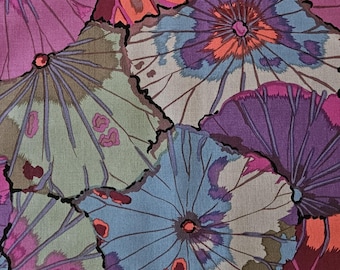 Kaffe Fassett Classics Lotus Leaf Vintage PWGP029 for Free Spirit Fabrics. Half Yard Cut 100% Cotton 44" Wide