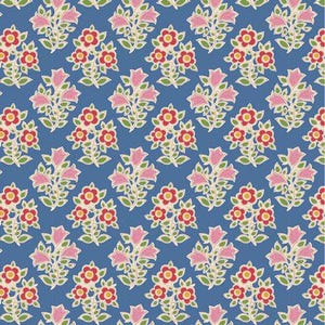 Tilda Fabric&#39;s Jubilee Collection Farm Flowers 110101 Half Yard Cut 100% Cotton 44&quot; Wide