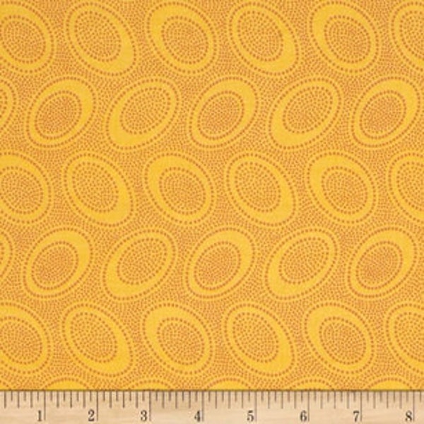 Kaffe Fassett Aboriginal Dot GP71 Gold Half Yard Cut and Yardage Available 100% Cotton 44" Wide