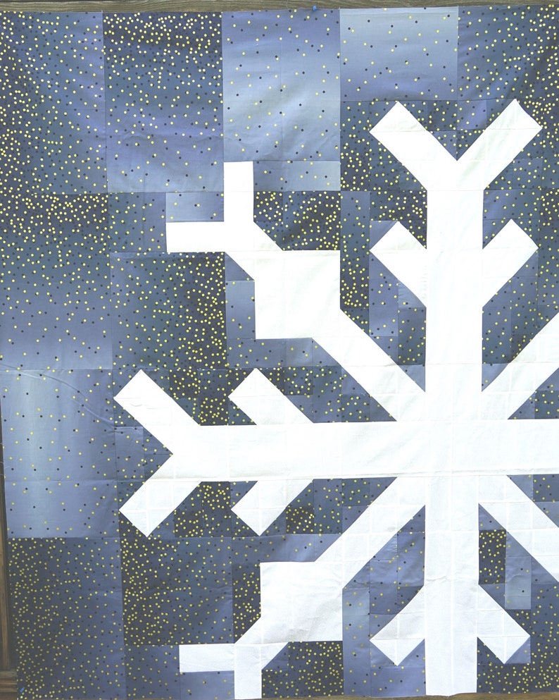 Snowflake Quilt Kit by Modern Handcraft Size 60 X | Etsy