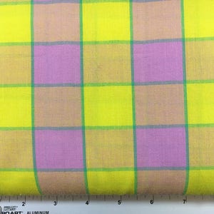 SALE Kaffe Fassett Artisan Collection Checkerboard Plaid Ikat WOKF003PinkX Yard Cut 100% Cotton 44" Wide